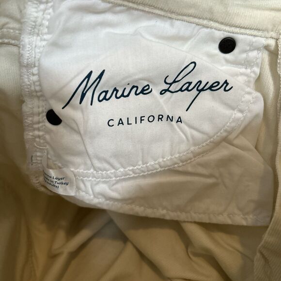 Marine Layer Corduroy Pants Casual Vintage Style Straight Cream Women's Size 27 - Picture 4 of 7